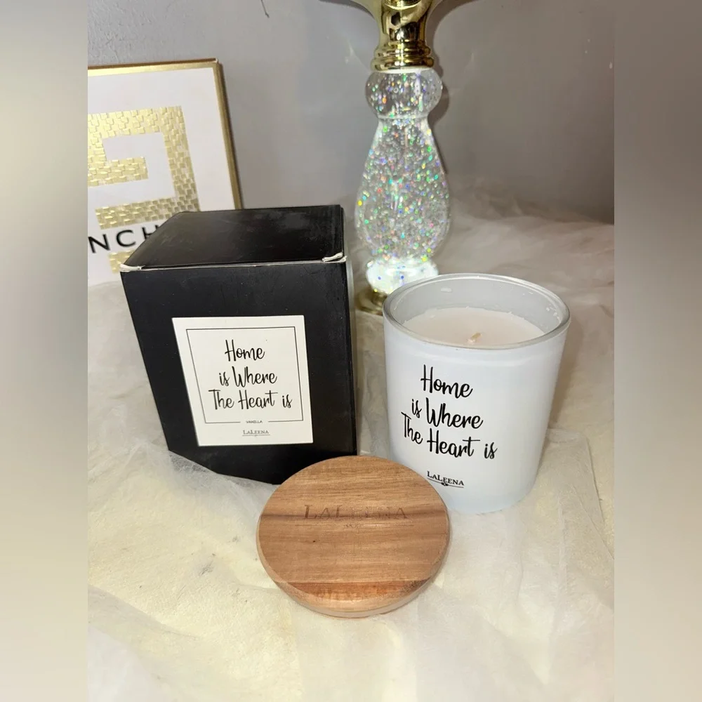 Large Vanilla White Scented Long Lasting Candle - Home Accents - Picture 2 of 3